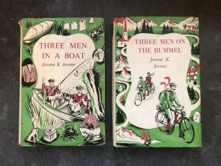 Three Men In A Boat / On The Bummel By Jerome K Jerome 1951 & 1954 Hb With Dj
