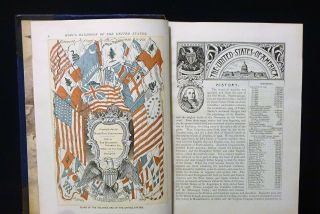 1891 King ' s Handbook of the UNITED STATES by Sweetser,  Color Illust & Maps,  VG 3