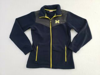 Colosseum University Of Michigan Wolverines Fleece Jacket Full Zip Women 