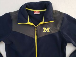Colosseum University of Michigan Wolverines Fleece Jacket Full Zip Women ' s Small 2