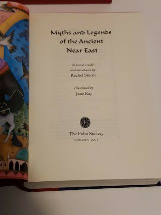 Folio Society 2003 Myths and Legends Of The Ancient Near East Rachel Storm 3
