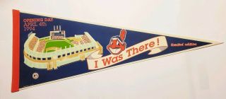 1994 Cleveland Indians Chief Wahoo Limited Edition Opening Day Pennant Mlb Mlb