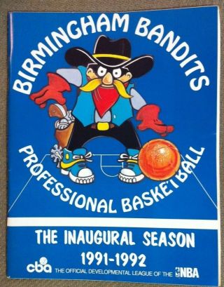 1991 - 92 Birmingham Bandits Game Program