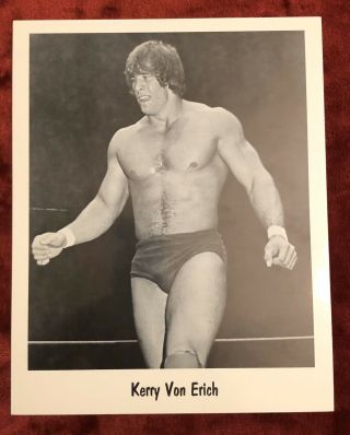 Vintage Kerry Von Erich Wrestling Promo Photos (2) Great Shape Nwa,  Wccw,  Wwf