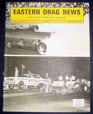 September 3,  1965 Eastern Drag News Vargo - York - Atco - Maple Grove - Detroit - Pocono