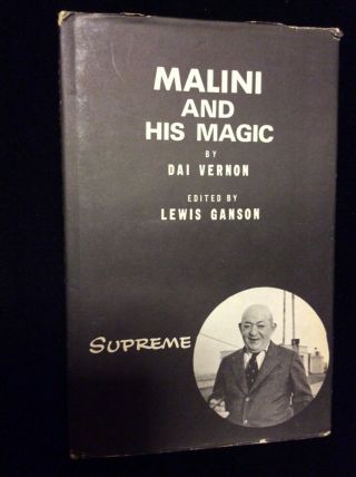 Malini And His Magic,  By Dai Vernon,  1976,  Supreme Magic,  Edited By Lewis Ganson
