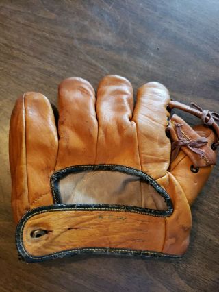 Vintage Split Finger Softball Baseball Glove Mit 022 Ok Mfg