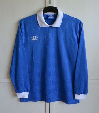 Rare Vintage 90s Umbro Football Longsleeve Shirt Soccer Jersey Trikot Size (s - M)
