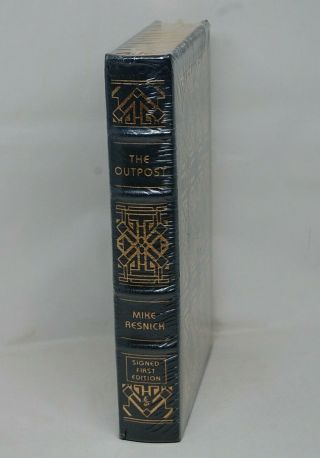The Outpost Mike Resnick Signed First Edition Easton Press Leather In Shrinkwrap