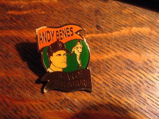 Andy Benes Lapel Pin - Vintage San Diego Ca Padres Baseball Pitcher Hat Cap Pin
