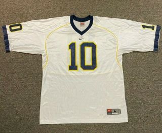 Mens Nike University Of Michigan U Of M Tom Brady Number 10 Jersey Size Large