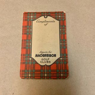 Vintage Macgregor Clubs 1928 Rules of the Game of Golf Booklet 2