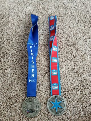 2019 Offical Chicago Marathon Medal & 2019 Offical Chicago 5k Medal