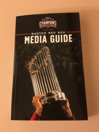 2019 Boston Red Sox Media Guide - - Mookie Betts - - World Series Champions - -