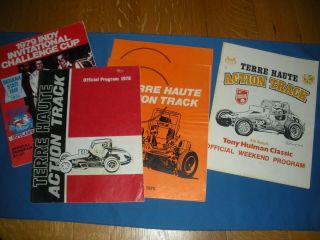 Terre Haute Action Track;tony Hulman Classic; World Of Outlaws Programs (: