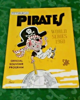1960 World Series Baseball Game Program - - Unscored - Vg,  Pirates - Ny Yankees