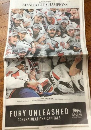 Washington Capitals Stanley Cup Champions - The Washington Post Issue