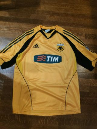 Aek Athens 2005 Authentic Football Shirt Sz.  Large Yellow