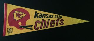 Vintage Nfl Football Pennant - Kansas City Chiefs