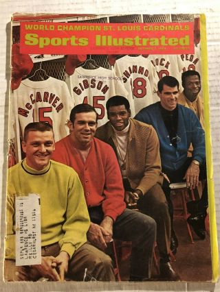 1968 Sports Illustrated WORLD Series ST LOUIS CARDINALS Roger MARIS Brock GIBSON 2