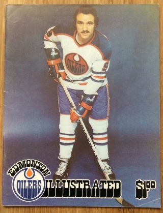 Jan 2/76 Wha Edmonton Oilers / Calgary Cowboys Norm Ullman Hockey Program
