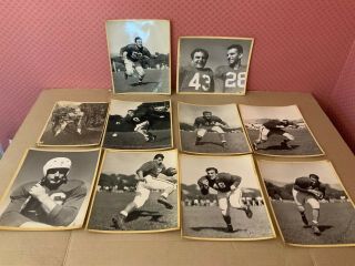 10 Vtg Football Signed 8x10 Photos B&w St Mary’s College California 1940’s
