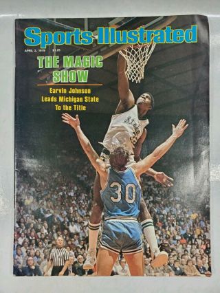 Sports Illustrated The Magic Show No Label April 2,  1979 Earvin Magic Johnson.