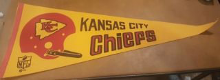 1967 Kansas City Chiefs 29.  5 " X 12 " Nfl / (afl Year) Pennants