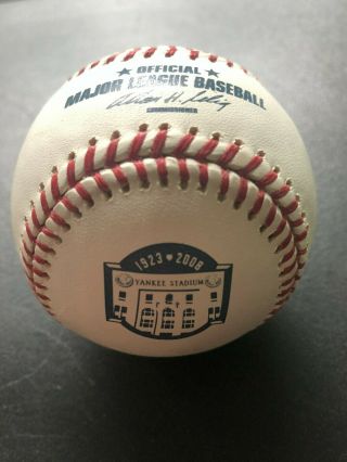 Rawlings York Yankees Old Yankee Stadium Final Season Official Baseball Nib