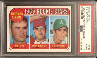 1969 Topps Rollie Fingers Rookie Rc 597 Psa 9