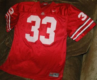 James Laurinaitis Jersey Ohio State Buckeyes Youth Large Red Home Nike Ncaa 33