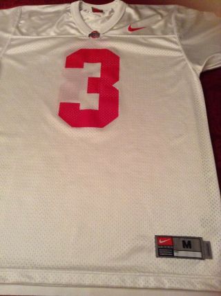 Ohio State Buckeyes Football Jersey Nike Mens Size Medium White 3
