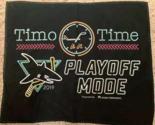 Nhl Playoff Rally Towel Timo Meier San Jose Sharks 2019 Stanley Cup Timo Time