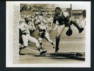 Elston Howard & Mike Shannon 1964 World Series Press Photo Yankees Cardinals