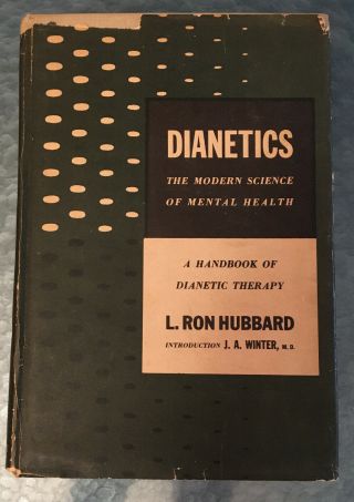 Dianetics By L.  Ron Hubbard - - 1950 First Edition 5th Printing Hc/dj