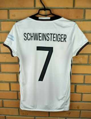 Schweinsteiger Germany Women Jersey Large 2016 Home Shirt Soccer Football Adidas