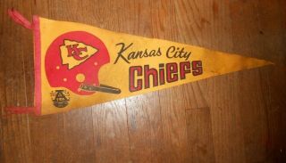 Vintage Kansas City Chiefs Pennant Afl