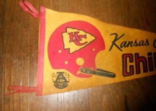 Vintage Kansas City Chiefs Pennant AFL 2