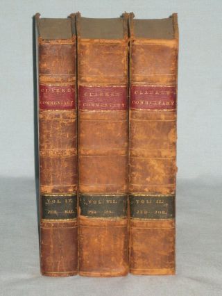 1831 Book The Holy Bible Containing The Old & Testaments Vol.  Ii,  Iii & Iv