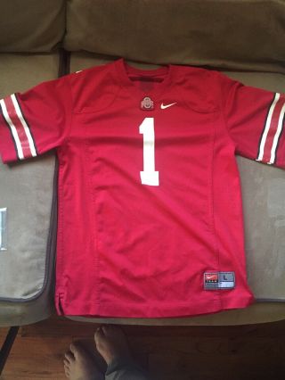 Ohio State Buckeyes 1 Nike Football Jersey Youth Large Justin Fields,  5 Cards