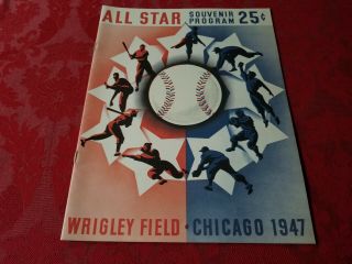 Chicago Cubs Wrigley Field 1947 All Star Game Program