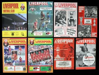 1955 - 86 Liverpool Leicester City Football Soccer Programs Programme (24)