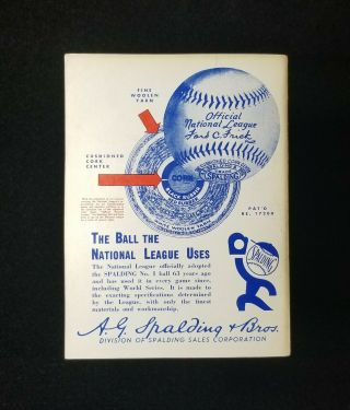 1940 SPALDING GUIDE Antique Baseball Official Athletic Library VTG Booklet EX 2