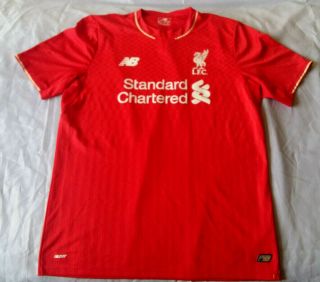 Liverpool 2015 2016 Balance Home Football Soccer Shirt Jersey Mens Size: L