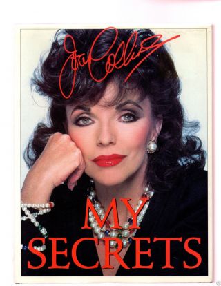 My Secrets Dynasty Star Joan Collins Signed Photo Book 1st -