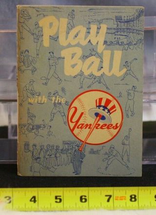 Play Ball With The Yankees 1952 Recruiting Talent Scouting Handbook Poss Players