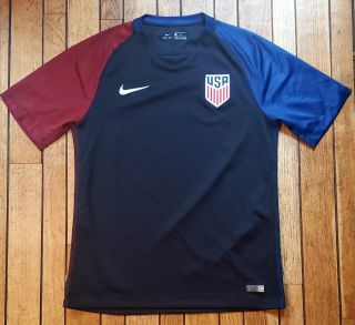 Authentic Nike Dri - Fit 2016 Usa National Team Soccer Jersey - Sz M
