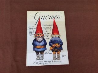 Gnomes Hardcover With Dust Jacket 1977