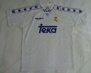 Real Madrid 1994/1996 Home Football Shirt Kelme Teka Size Xl