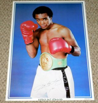 Sugar Ray Leonard Champion Poster 1980 Dargis Boxer Boxing Black Power Pride